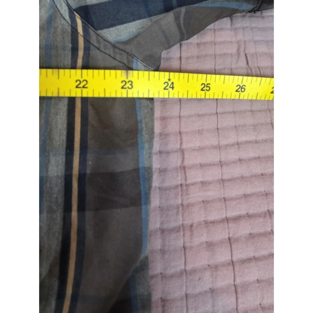 HippyTree Nomad Division Men's Brown Plaid Button Up Size 2XL